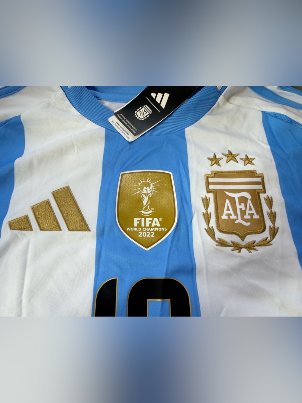 NEW MESSI Argentina 2024 ADIDAS JERSEY Home Football Soccer #10 100%AUTHENTIC - Picture 5 of 11